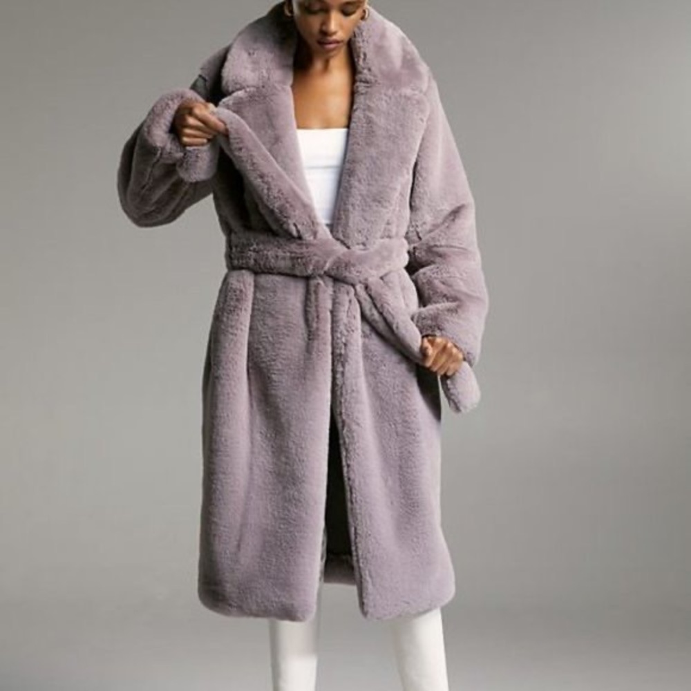 Aritzia babaton watt faux fur coat - like new